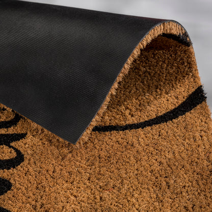 Coco Smart Kokos Vorleger  Welcome Herz 002 halbrund  40 x 60 cm