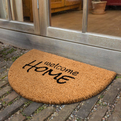 Coco Smart Fußmatte Kokos Welcome Home 003 halbrund  40 x 60 cm