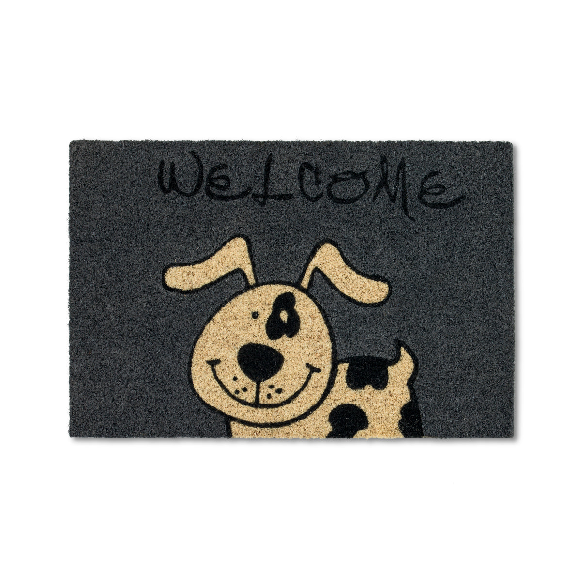 Coco Style Kokosmatte Türmatte Fußmatte 07 Welcome Hund  40 x 60 cm
