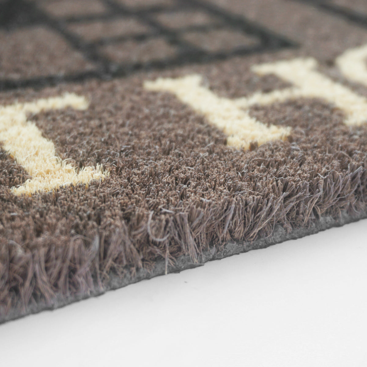 Coco Style Kokosmatte Türmatte Fußmatte 010 Home Sweet Home grau 40 x 60 cm