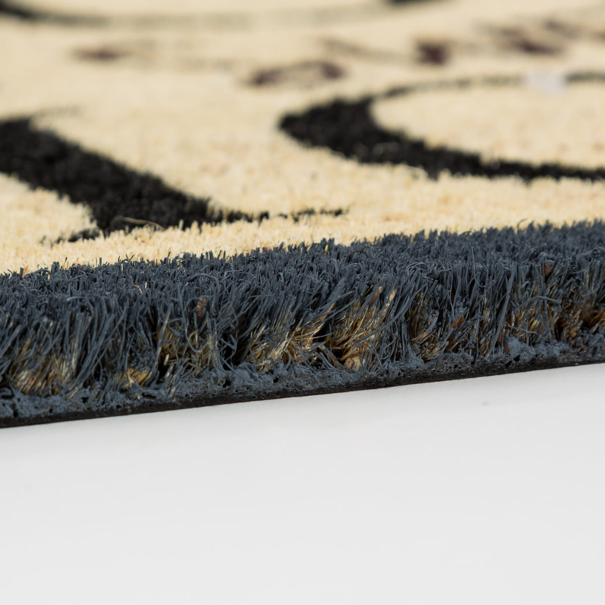 Coco Style Kokosmatte Türmatte Fußmatte 016 Schriftzüge grau  40 x 60 cm