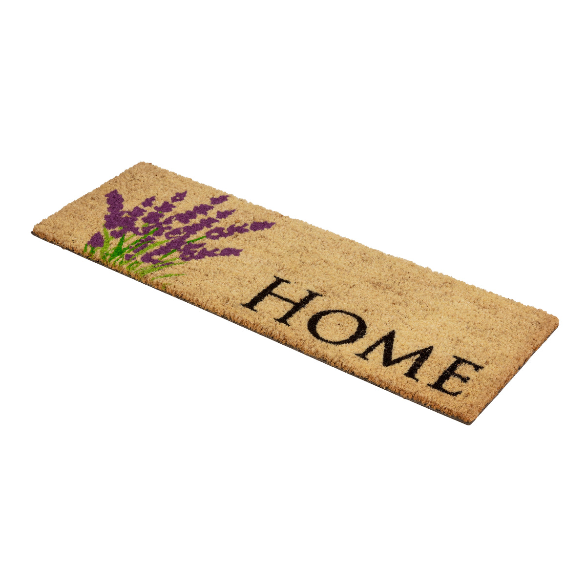 Coco Style Kokosmatte Türmatte Fußmatte 019 Welcome Lavendel  25 x 75 cm