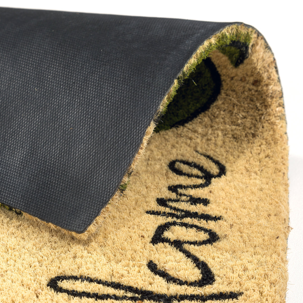 Coco Style Kokosmatte Türmatte Fußmatte 026 Monstera Welcome 40 x 60 cm