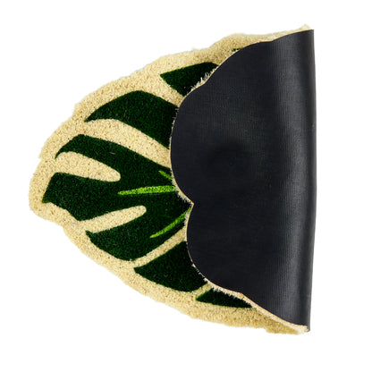 Coco Style Kokosmatte Türmatte Fußmatte 028 Monstera Form