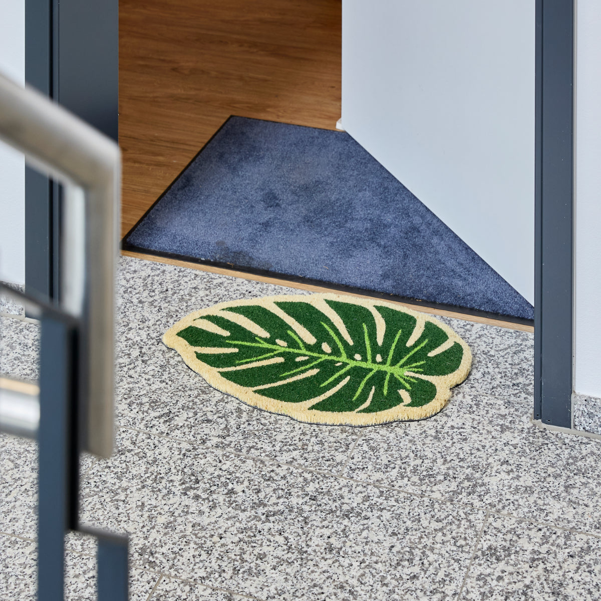 Coco Style Kokosmatte Türmatte Fußmatte 028 Monstera Form