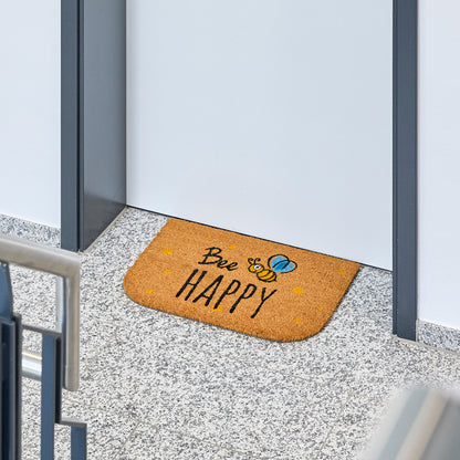 Coco Style Kokosmatte Türmatte Fußmatte 029 Bee Happy Form