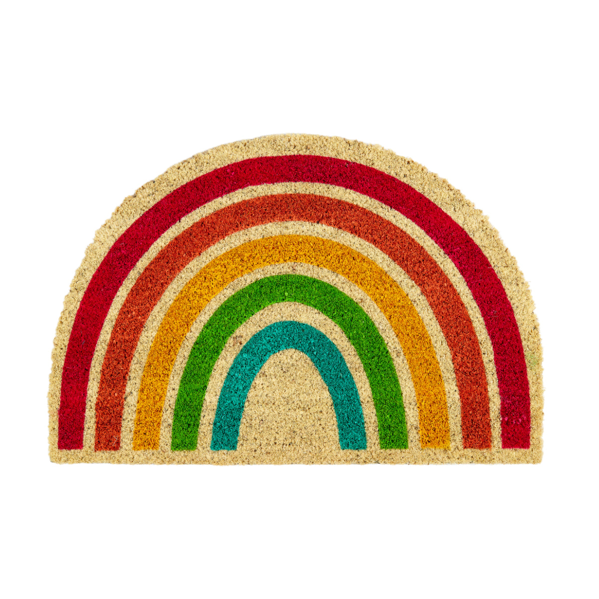 Coco Style Kokosmatte Türmatte Fußmatte 030 Regenbogen Form