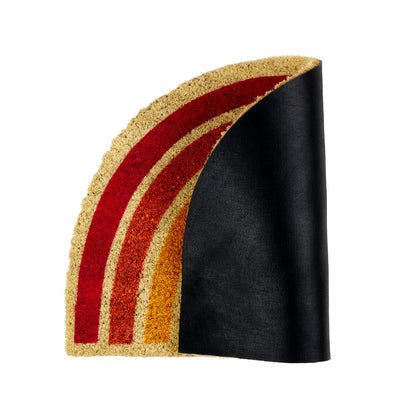 Coco Style Kokosmatte Türmatte Fußmatte 030 Regenbogen Form