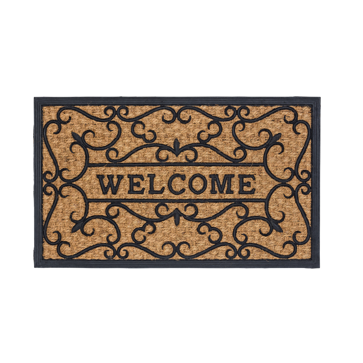 Kokosmatte Coco Deluxe Light D.01 Relief Welcome 45 x 75 cm