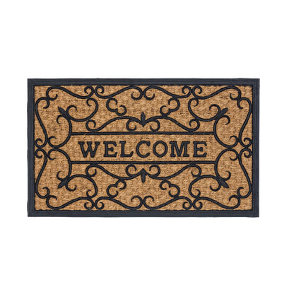 Kokosmatte Coco Deluxe Light D.01 Relief Welcome 45 x 75 cm