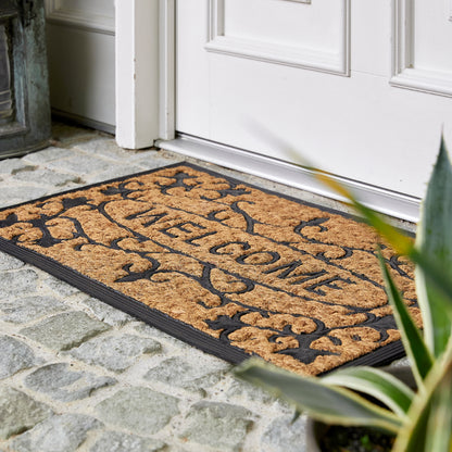 Kokosmatte Coco Deluxe Light D.01 Relief Welcome 45 x 75 cm