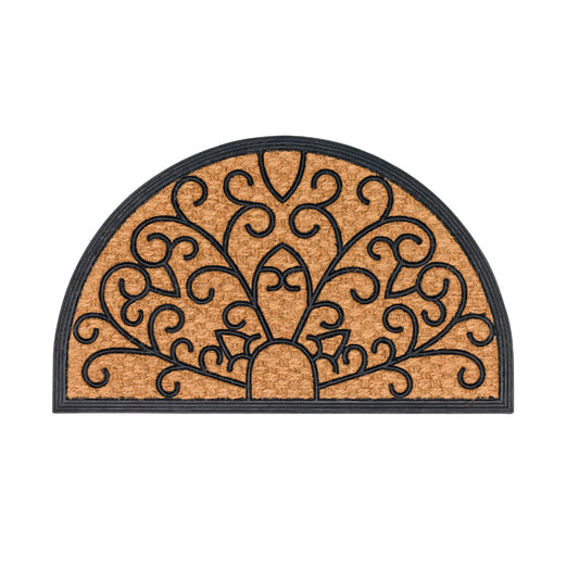 Kokosmatte Coco Deluxe Light D.03 Relief halbrund 45 x 75 cm
