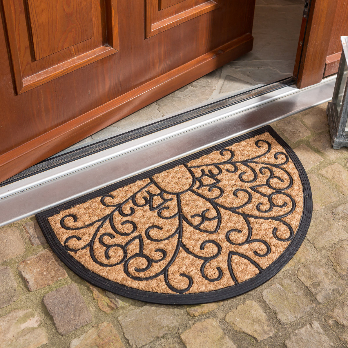 Kokosmatte Coco Deluxe Light D.03 Relief halbrund 45 x 75 cm