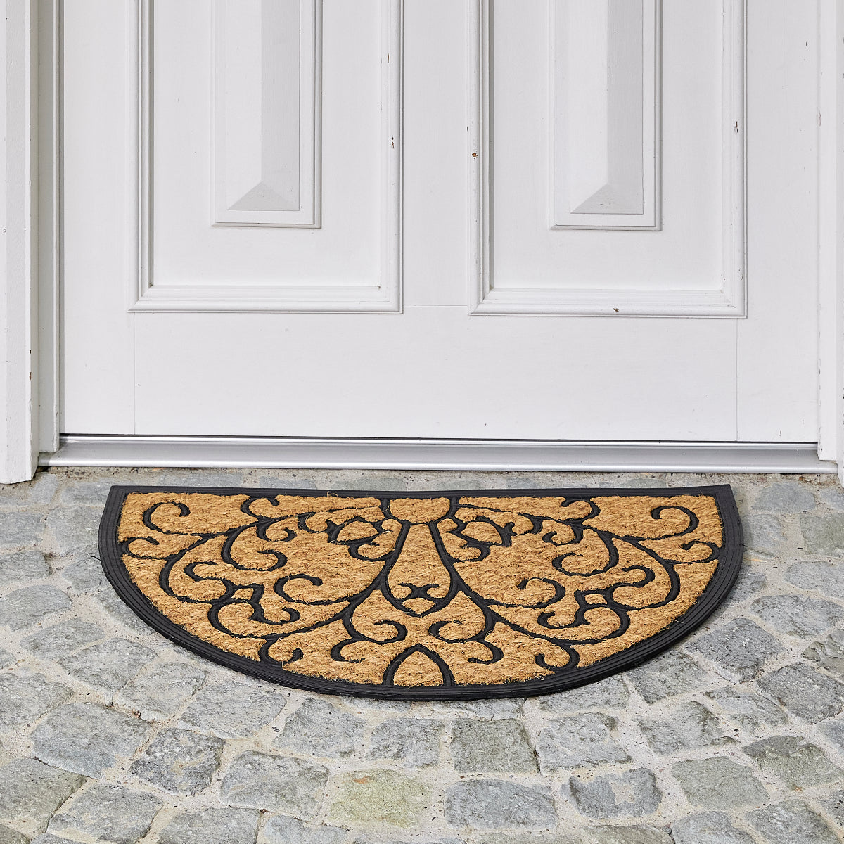 Kokosmatte Coco Deluxe Light D.03 Relief halbrund 45 x 75 cm