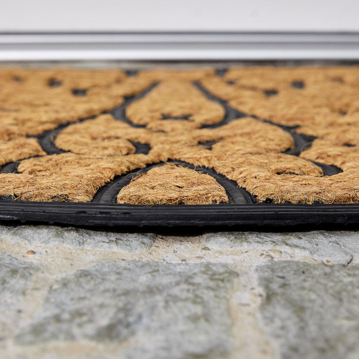 Kokosmatte Coco Deluxe Light D.03 Relief halbrund 45 x 75 cm