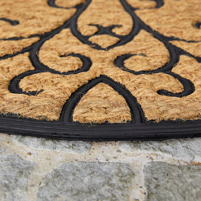 Kokosmatte Coco Deluxe Light D.03 Relief halbrund 45 x 75 cm