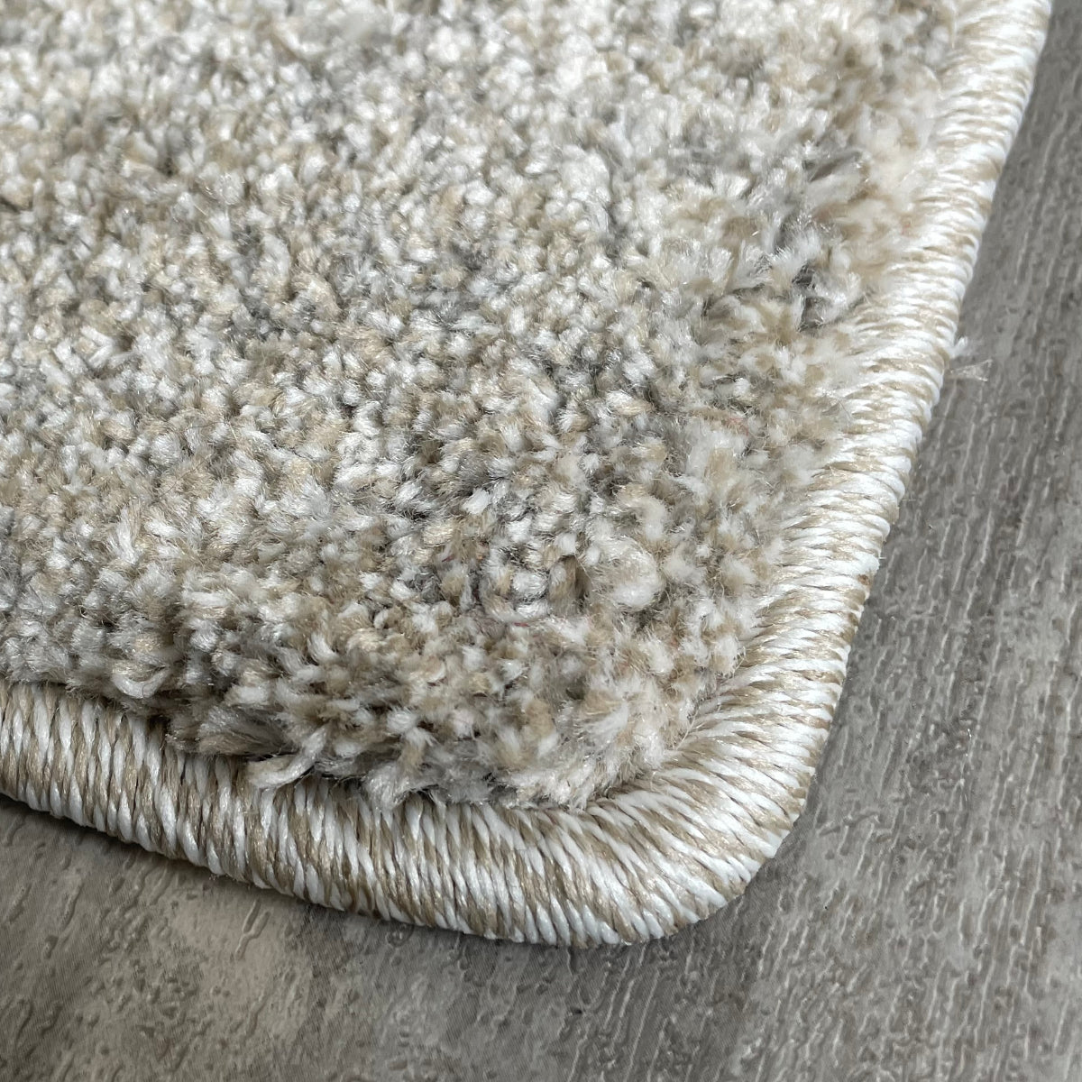 Samoa beige – D.150 C.007 WM  Web-Teppich  - Hochflor meliert - nach Maß, gekettelt