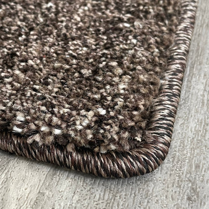 Samoa braun – D.150 C.060 WM Web-Teppich  - Hochflor Uni - nach Maß, gekettelt