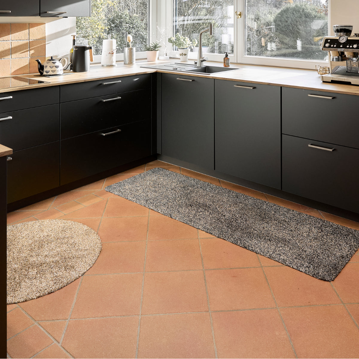 Entra Saugstark Baumwollmatte 040 Anthrazit – saugstarke Schmutzfangmatte aus Baumwolle