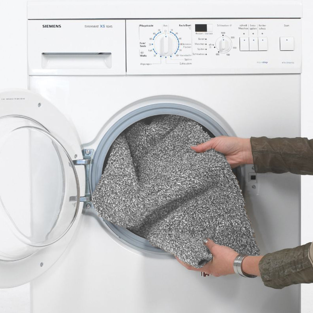 Entra Saugstark Baumwollmatte 042 Grau – saugstarke Schmutzfangmatte aus Baumwolle