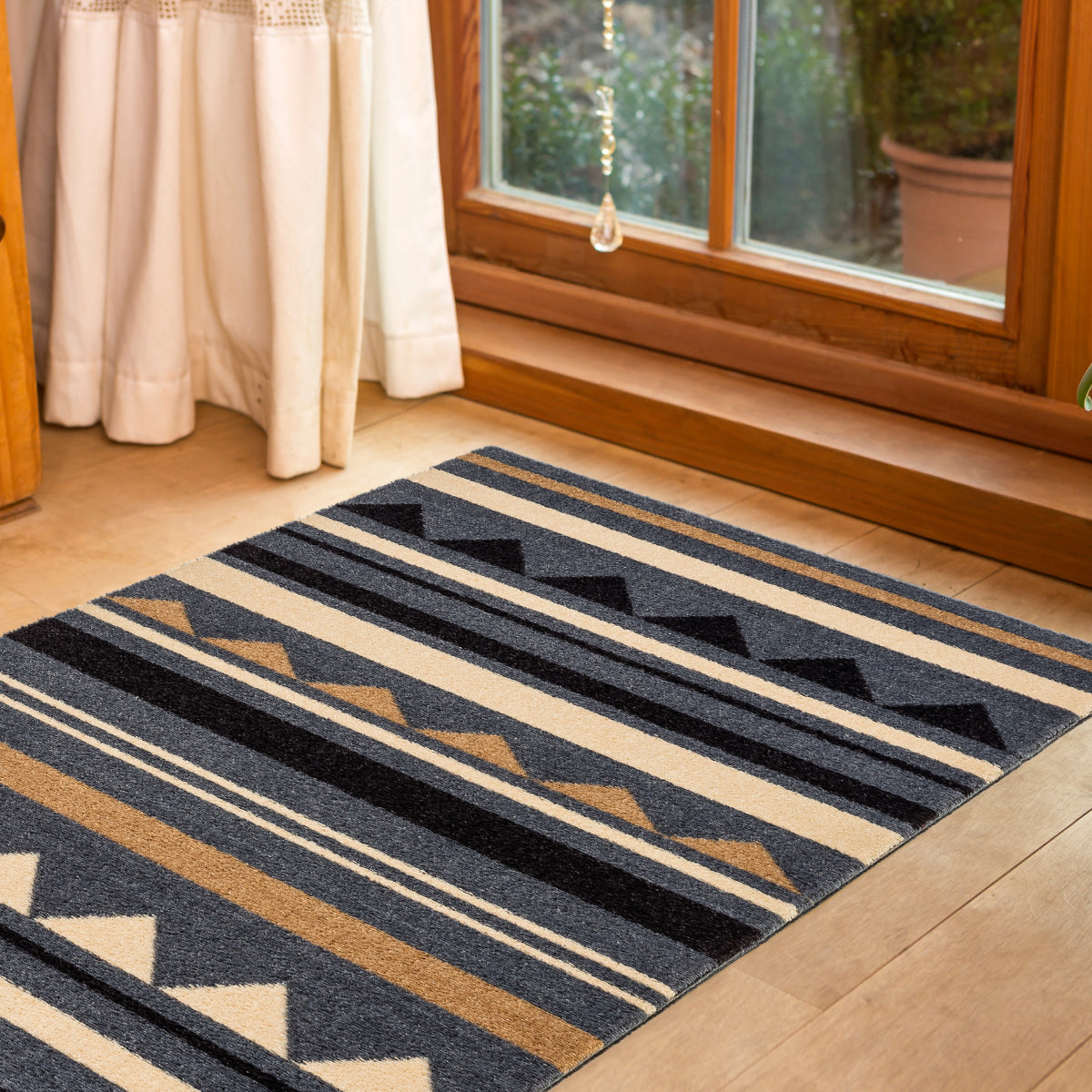 Miabella Schmutzfangmatte D 714 C 040 Streifen Grau-Braun in 2 Größen