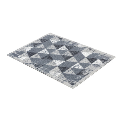 Miabella Schmutzfangmatte D 716 C 042 Dreiecke hellgrau  in 3 Größen