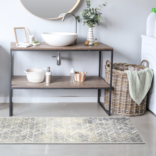 Miabella Schmutzfangmatte D 736 C 042 Fischgrät Linien in 3 Größen