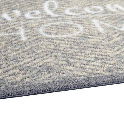 Miabella Schmutzfangmatte D 739 C 040 Fischgrät Welcome Home in 3 Größen