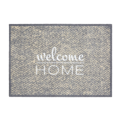 Miabella Schmutzfangmatte D 739 C 040 Fischgrät Welcome Home in 3 Größen