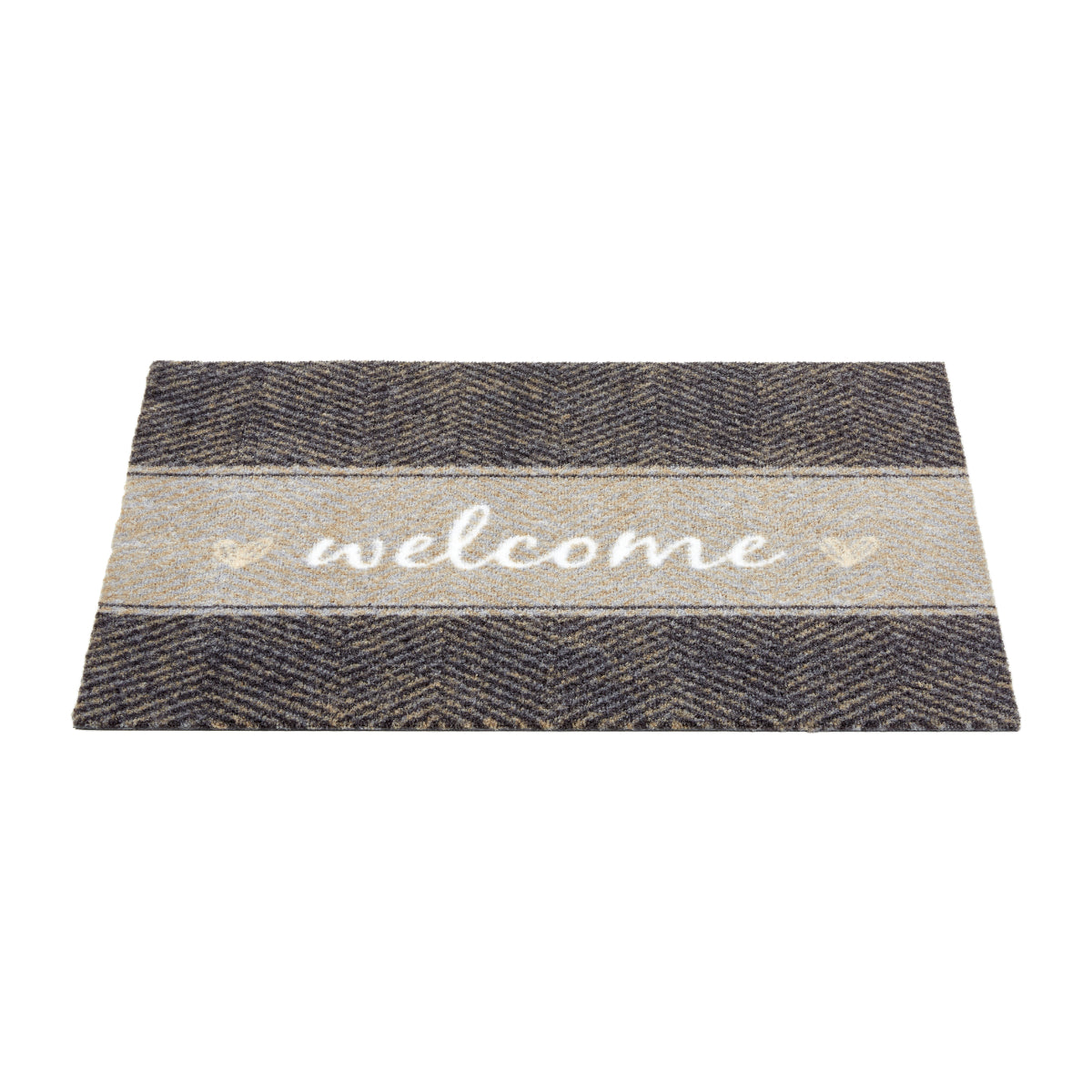Miabella Schmutzfangmatte D 740 C 044 Fischgrät Welcome in 3 Größen