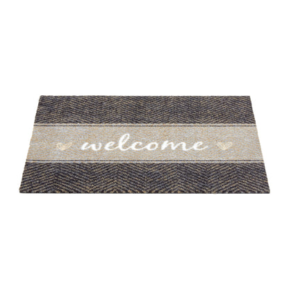 Miabella Schmutzfangmatte D 740 C 044 Fischgrät Welcome in 3 Größen