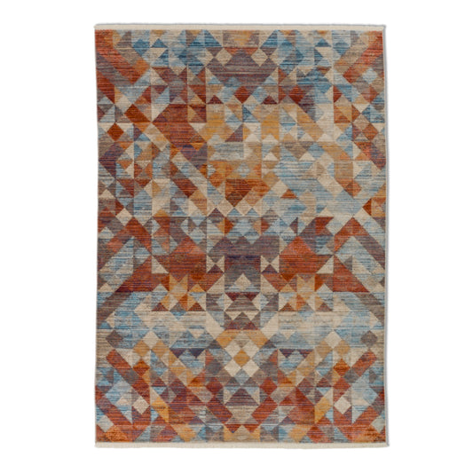 Mystik - Dreiecke bunt - 211 099 - Schöner Wohnen - Kurzflor Teppich - 4 Größen