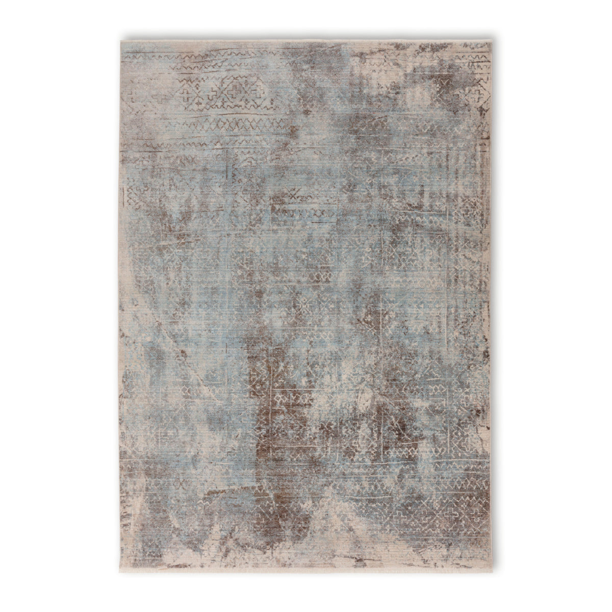 Mystik - Ethno blau - 241 020 - Schöner Wohnen - Kurzflor Teppich - 4 Größen