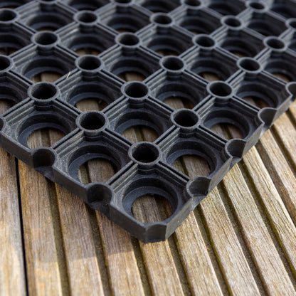 Gummimatte Quadro schwarz in 3 Größen