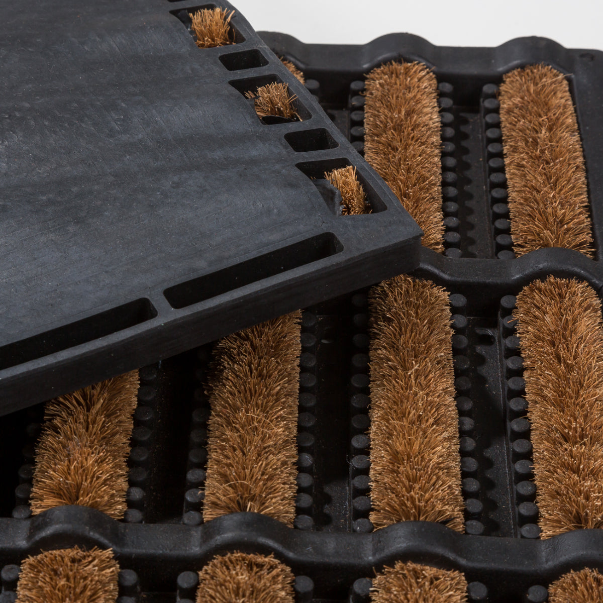 Rimini Kokosmatte Türmatte Fußmatte 001 Kokos-Gummi  40 x 60 cm