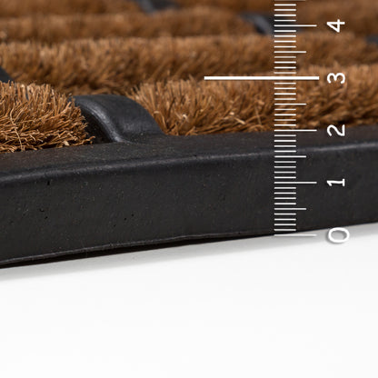 Rimini Kokosmatte Türmatte Fußmatte 001 Kokos-Gummi  40 x 60 cm