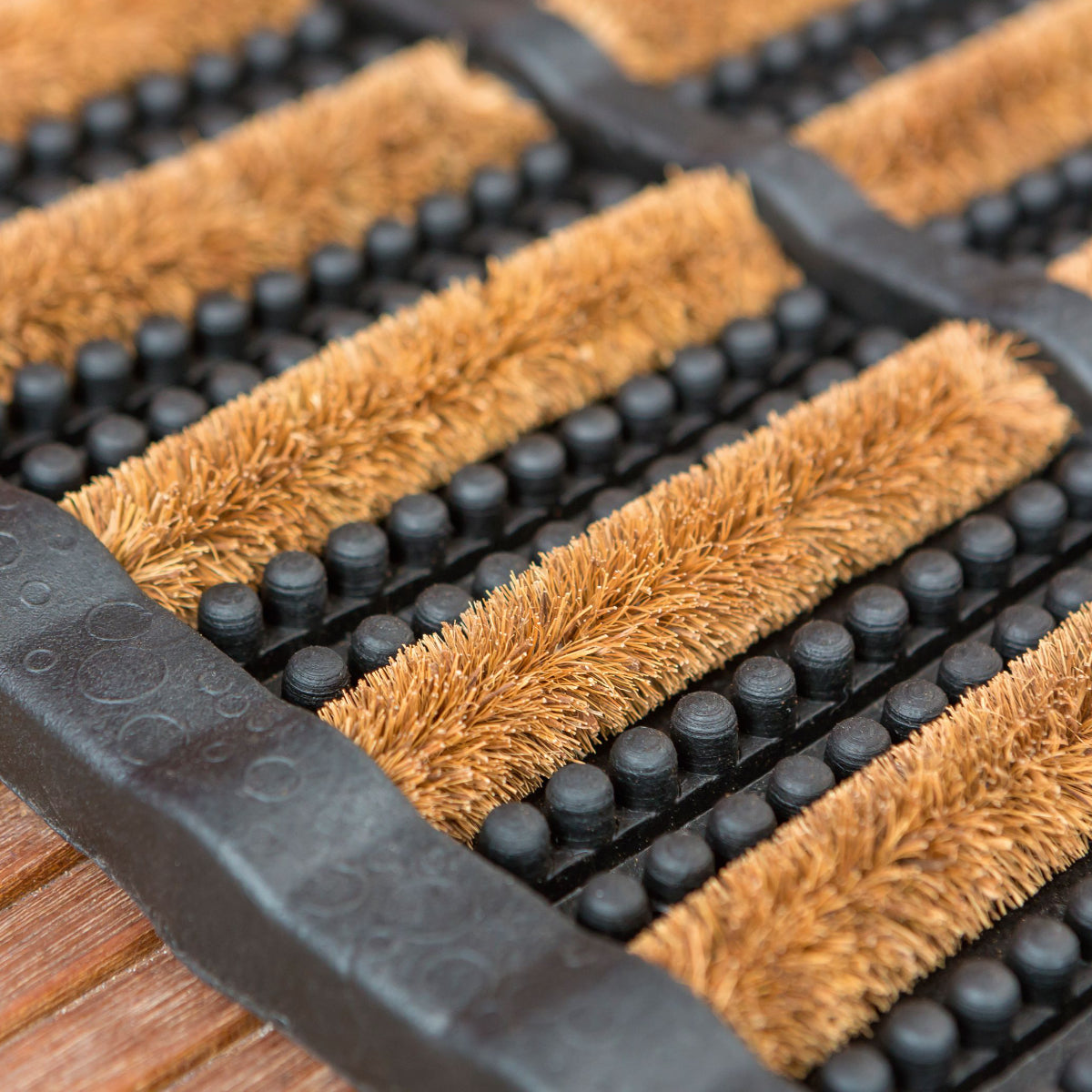 Rimini Kokosmatte Türmatte Fußmatte 001 Kokos-Gummi  40 x 60 cm