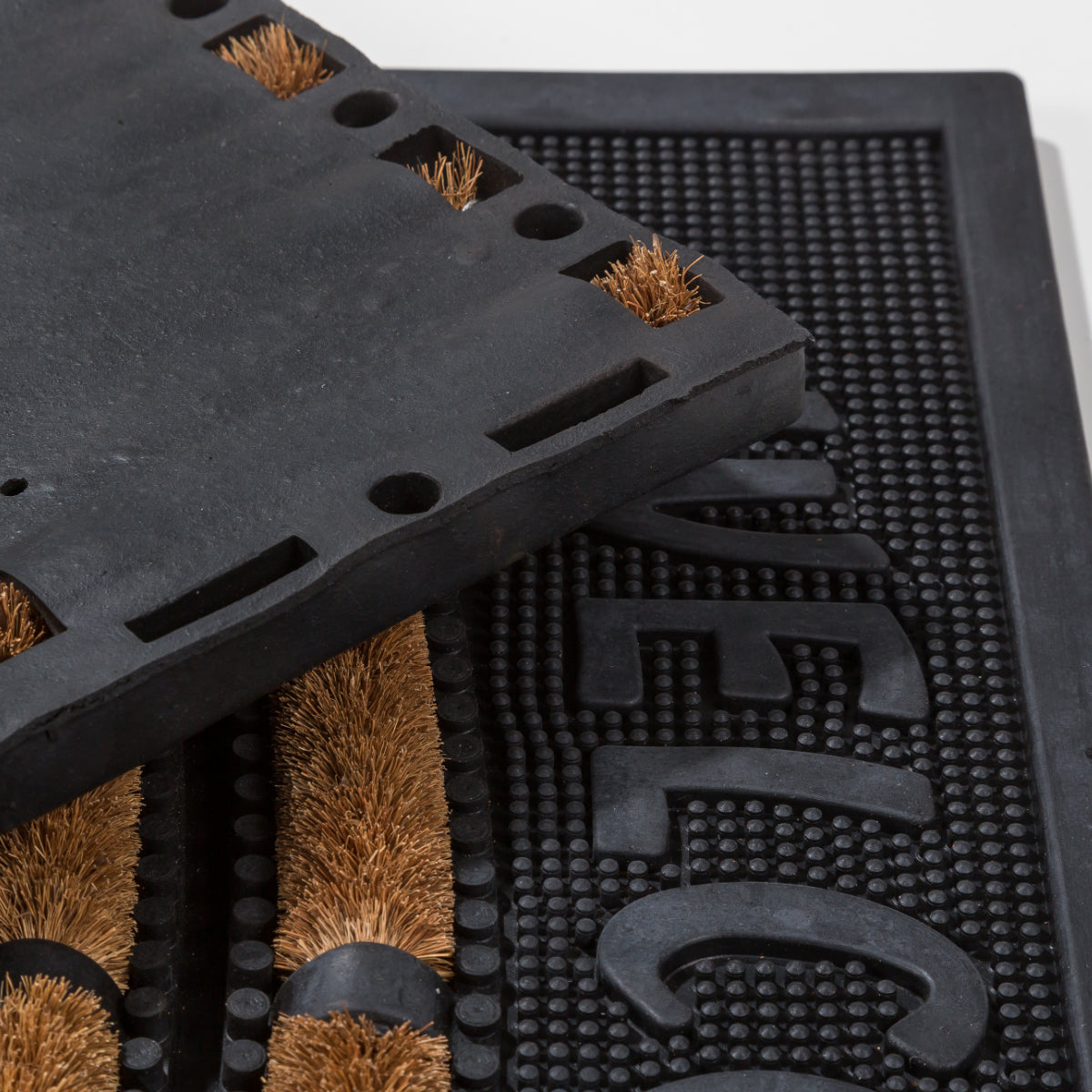 Rimini Kokosmatte Türmatte Fußmatte 002 Kokos-Gummi Welcome 40 x 60 cm