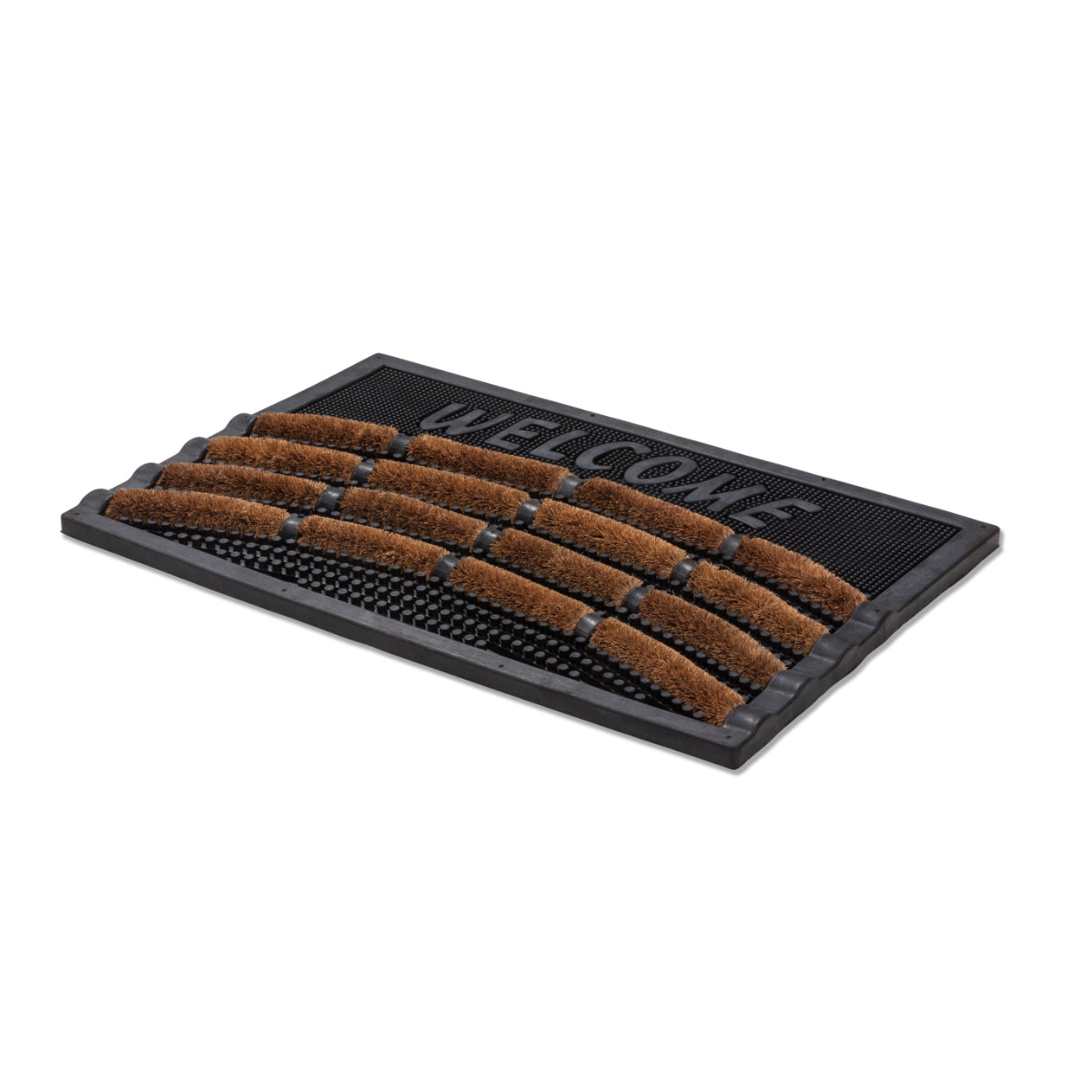 Rimini Kokosmatte Türmatte Fußmatte 002 Kokos-Gummi Welcome 40 x 60 cm