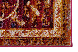 Siena aubergine - 185 017 -  gemusterter Kurzflor-Teppich, 4 Designs, 4 Größen