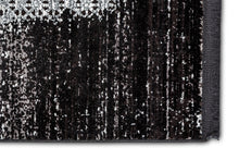 Laden Sie das Bild in den Galerie-Viewer, Grandezza - Brush schwarz/anthrazit  - 202 041 -  schick gemusterter Kurzflor-Teppich, 7 Designs,  6 Größen