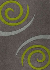 Cantate grün gewebter Teppich in 6 Größen
