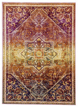 Load image into Gallery viewer, Siena aubergine - 185 017 -  gemusterter Kurzflor-Teppich, 4 Designs, 4 Größen