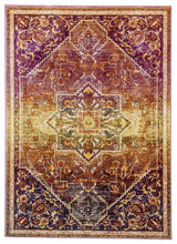 Laden Sie das Bild in den Galerie-Viewer, Siena aubergine - 185 017 -  gemusterter Kurzflor-Teppich, 4 Designs, 4 Größen