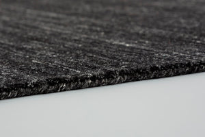 Brunello – 6676-200 044 – anthrazit – handgewebter Teppich aus Wolle und Viskose, Optik Melange,  3 Farben, 4 Größen