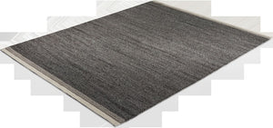Morrelino – dunkelgrau - 6431-200 040 – handgewebt, kurzflor  - ein Markenteppich von Astra – Wolle-Mix - 4 Standargrößen