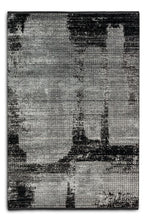 Laden Sie das Bild in den Galerie-Viewer, Grandezza - Brush schwarz/anthrazit  - 202 041 -  schick gemusterter Kurzflor-Teppich, 7 Designs,  6 Größen