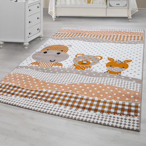 Kids Bärchen Kinderteppich Teppich 0530 1beige in 3 Größen