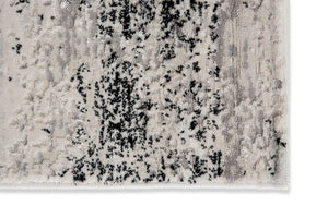 Antea - 6626 201 044 – Vintage schwarz/beige  -  schick gemusterter Kurzflor-Teppich nach Maß, 2 Designs