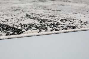 Antea - 6626 201 044 – Vintage schwarz/beige  -  schick gemusterter Kurzflor-Teppich nach Maß, 2 Designs